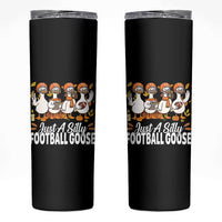 Just A Silly Football Skinny Tumbler Animal Sports Fan Gift - Wonder Print Shop