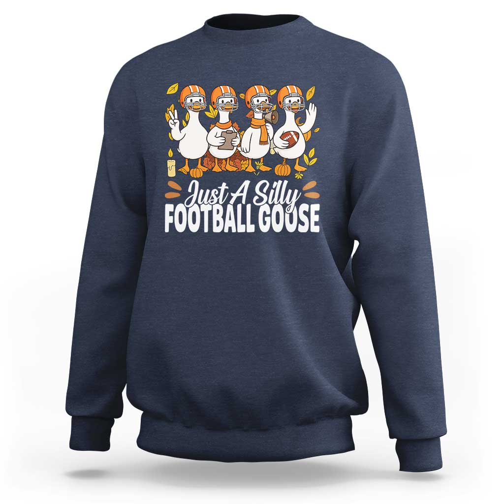 Just A Silly Football Sweatshirt Animal Sports Fan Gift - Wonder Print Shop