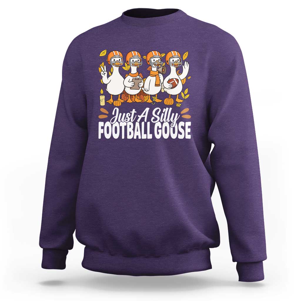 Just A Silly Football Sweatshirt Animal Sports Fan Gift - Wonder Print Shop