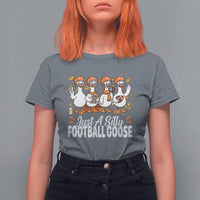 Just A Silly Football T Shirt For Women Animal Sports Fan Gift - Wonder Print Shop