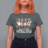 Just A Silly Football T Shirt For Women Animal Sports Fan Gift - Wonder Print Shop