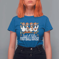 Just A Silly Football T Shirt For Women Animal Sports Fan Gift - Wonder Print Shop