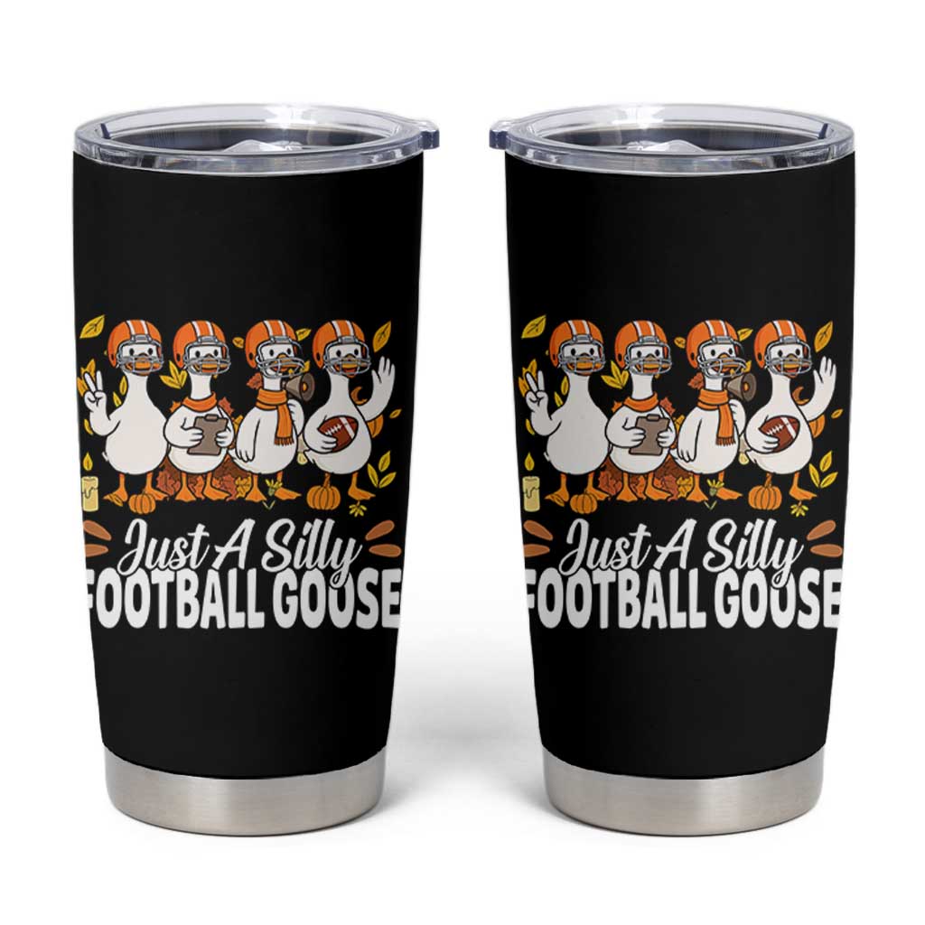 Just A Silly Football Tumbler Cup Animal Sports Fan Gift - Wonder Print Shop
