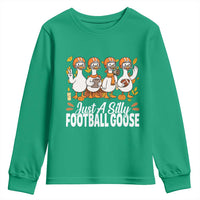 Just A Silly Football Youth Sweatshirt Animal Sports Fan Gift - Wonder Print Shop