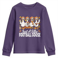 Just A Silly Football Youth Sweatshirt Animal Sports Fan Gift - Wonder Print Shop