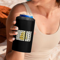 Green Bay Football Fan Cheese Lover 4 in 1 Can Cooler Tumbler Supporter Gift Idea - Wonder Print Shop