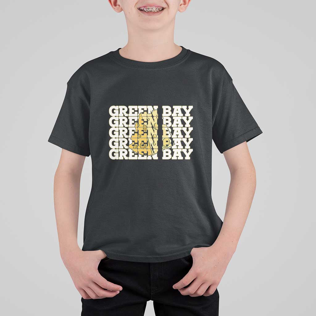 Green Bay Football Fan Cheese Lover T Shirt For Kid Supporter Gift Idea - Wonder Print Shop