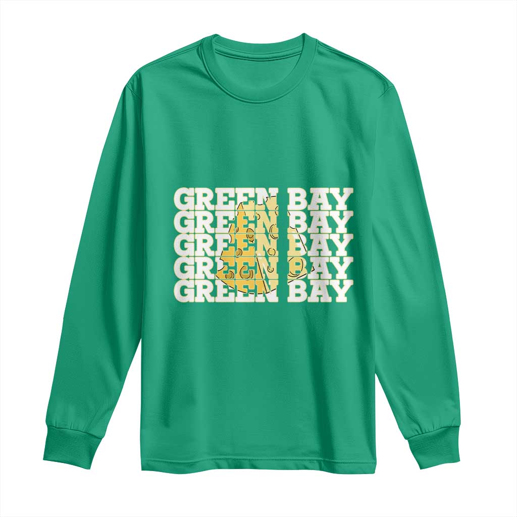 Green Bay Football Fan Cheese Lover Long Sleeve Shirt Supporter Gift Idea - Wonder Print Shop
