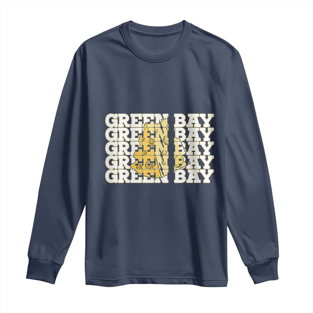 Green Bay Football Fan Cheese Lover Long Sleeve Shirt Supporter Gift Idea - Wonder Print Shop