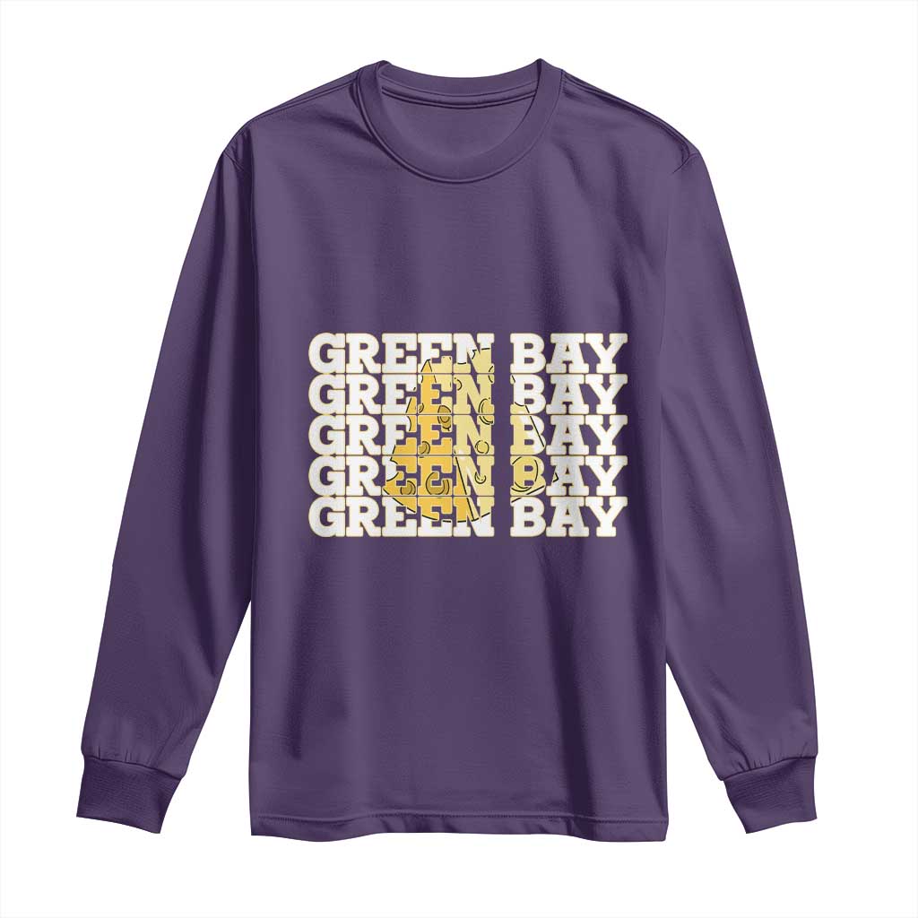 Green Bay Football Fan Cheese Lover Long Sleeve Shirt Supporter Gift Idea - Wonder Print Shop