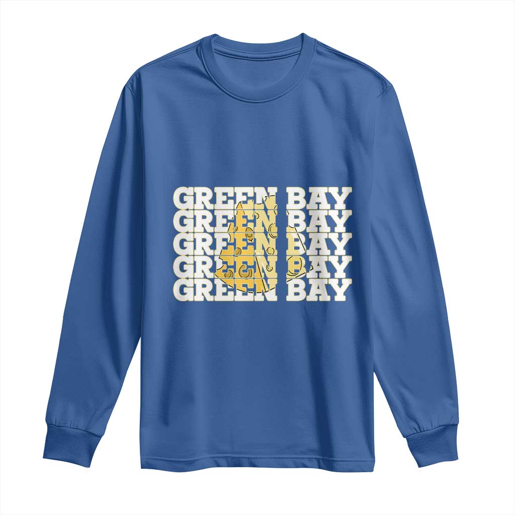 Green Bay Football Fan Cheese Lover Long Sleeve Shirt Supporter Gift Idea - Wonder Print Shop