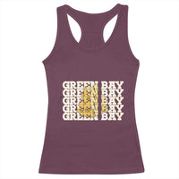 Green Bay Football Fan Cheese Lover Racerback Tank Top Supporter Gift Idea - Wonder Print Shop