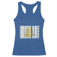 Green Bay Football Fan Cheese Lover Racerback Tank Top Supporter Gift Idea - Wonder Print Shop