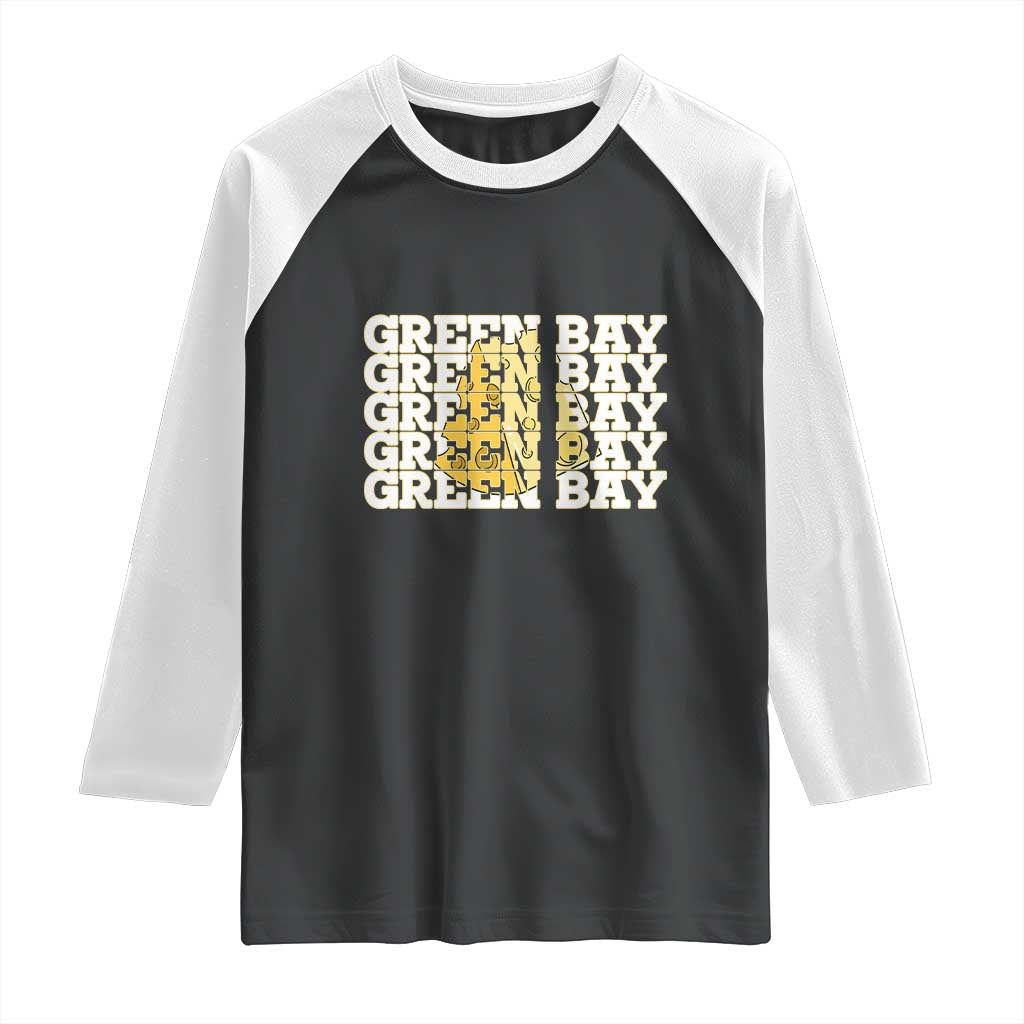 Green Bay Football Fan Cheese Lover Raglan Shirt Supporter Gift Idea - Wonder Print Shop