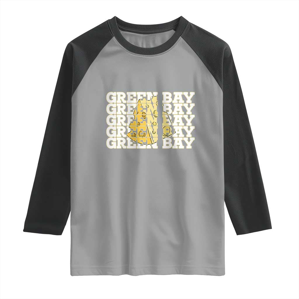 Green Bay Football Fan Cheese Lover Raglan Shirt Supporter Gift Idea - Wonder Print Shop