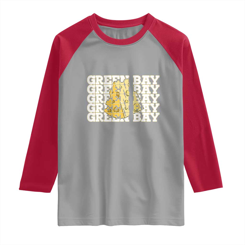 Green Bay Football Fan Cheese Lover Raglan Shirt Supporter Gift Idea - Wonder Print Shop