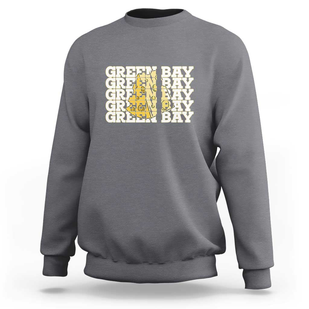 Green Bay Football Fan Cheese Lover Sweatshirt Supporter Gift Idea - Wonder Print Shop