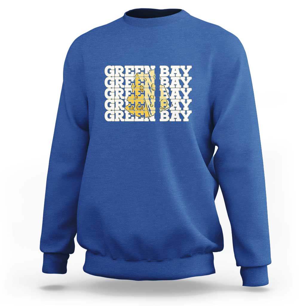 Green Bay Football Fan Cheese Lover Sweatshirt Supporter Gift Idea - Wonder Print Shop