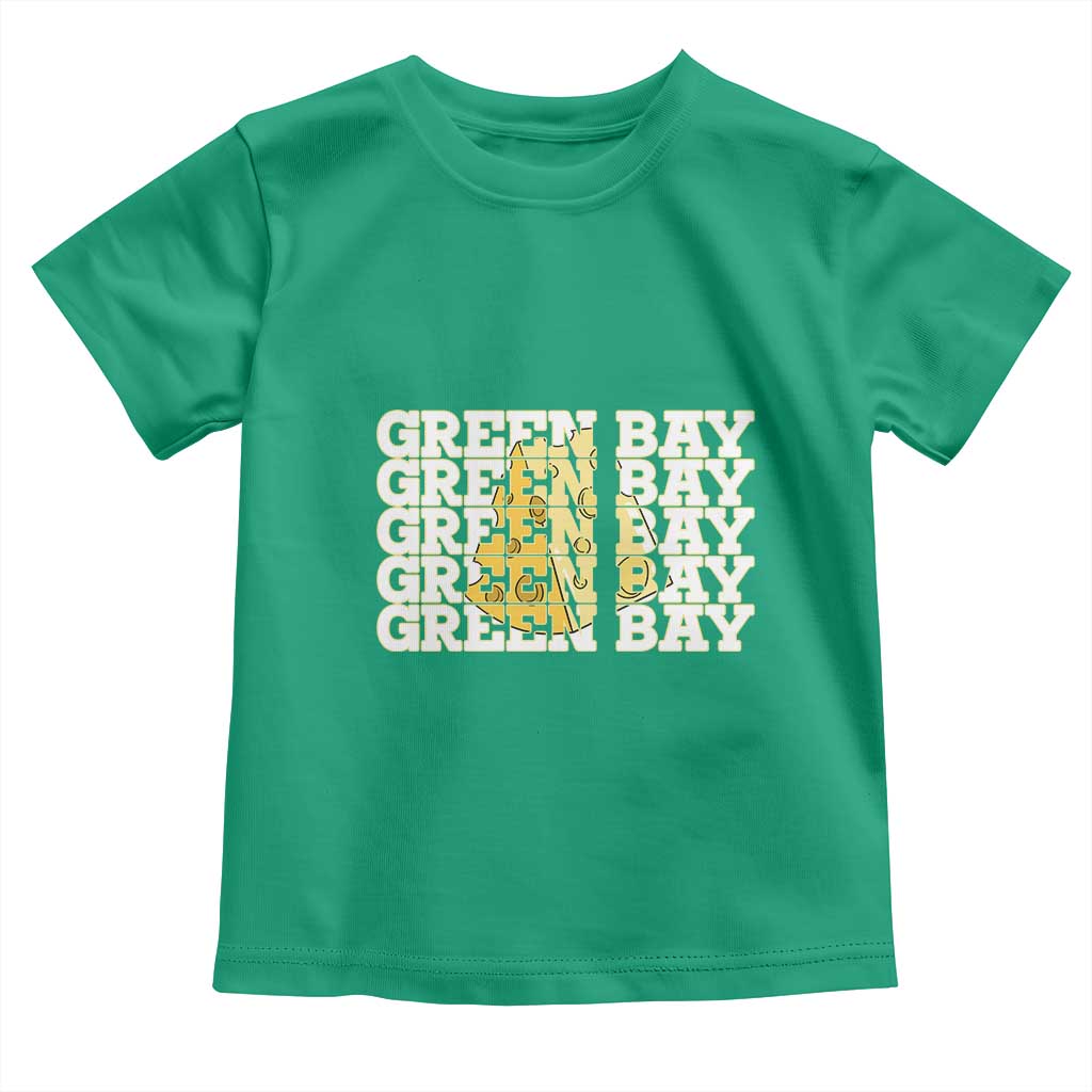 Green Bay Football Fan Cheese Lover Toddler T Shirt Supporter Gift Idea - Wonder Print Shop
