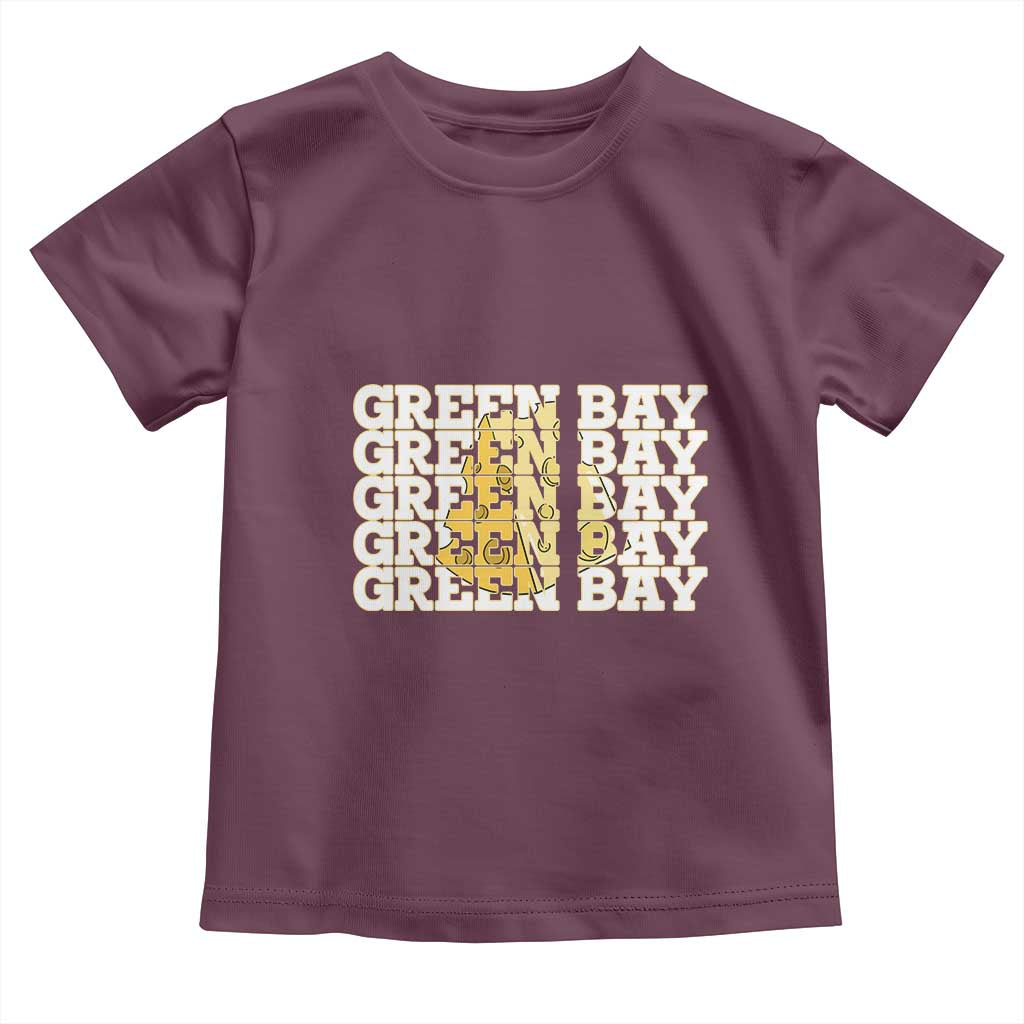 Green Bay Football Fan Cheese Lover Toddler T Shirt Supporter Gift Idea - Wonder Print Shop