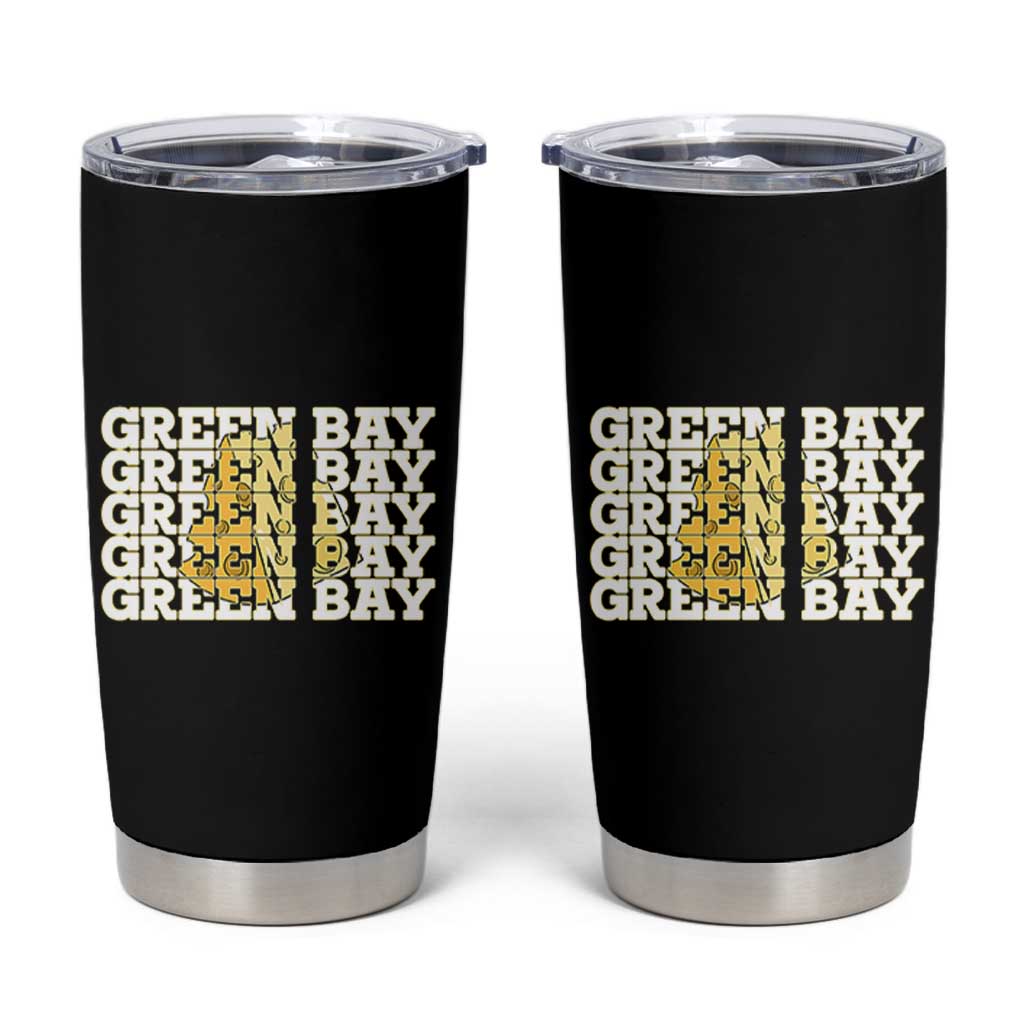 Green Bay Football Fan Cheese Lover Tumbler Cup Supporter Gift Idea - Wonder Print Shop