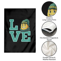 Green Bay Cheesehead Garden Flag Football Fan Supporter Gift Idea - Wonder Print Shop