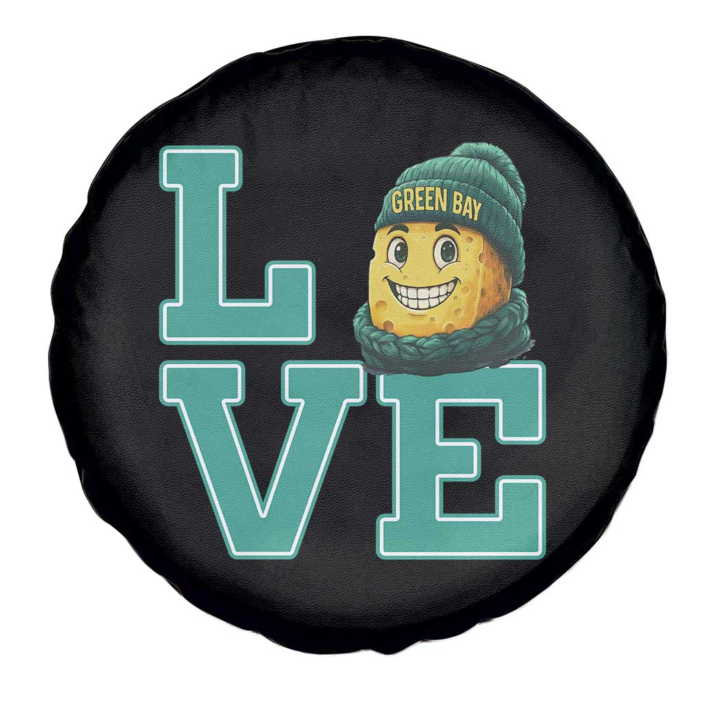 Green Bay Cheesehead Spare Tire Cover Football Fan Supporter Gift Idea - Wonder Print Shop