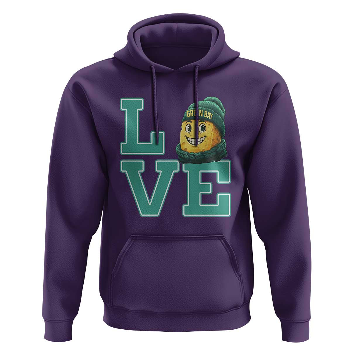 Green Bay Cheesehead Hoodie Football Fan Supporter Gift Idea - Wonder Print Shop
