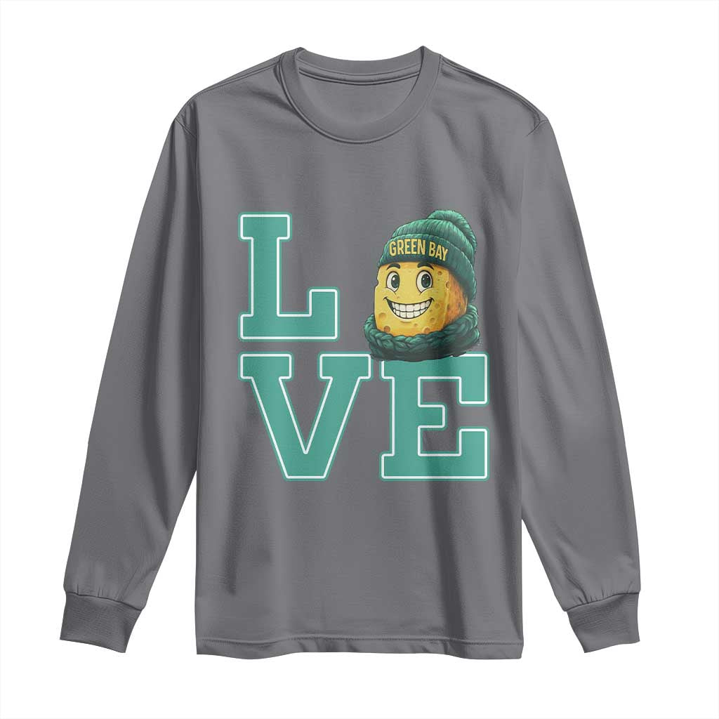 Green Bay Cheesehead Long Sleeve Shirt Football Fan Supporter Gift Idea - Wonder Print Shop