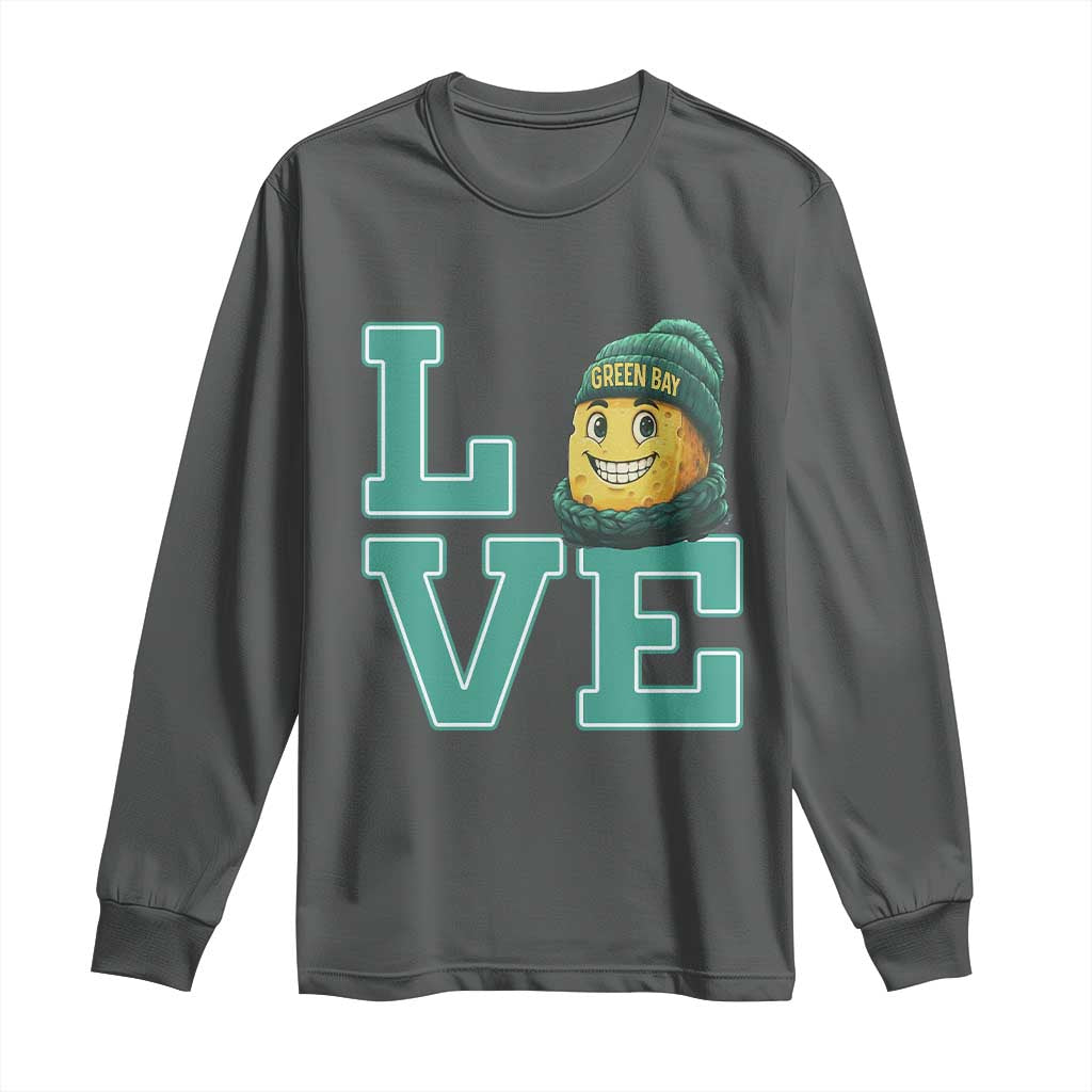 Green Bay Cheesehead Long Sleeve Shirt Football Fan Supporter Gift Idea - Wonder Print Shop