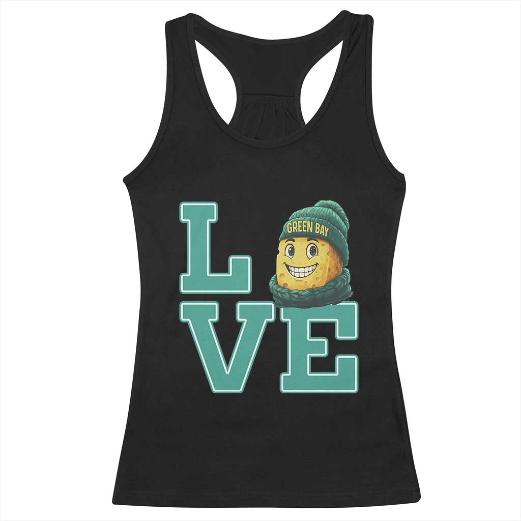 Green Bay Cheesehead Racerback Tank Top Football Fan Supporter Gift Idea - Wonder Print Shop