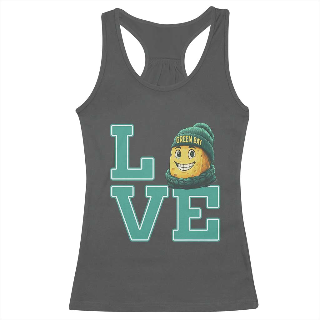 Green Bay Cheesehead Racerback Tank Top Football Fan Supporter Gift Idea - Wonder Print Shop