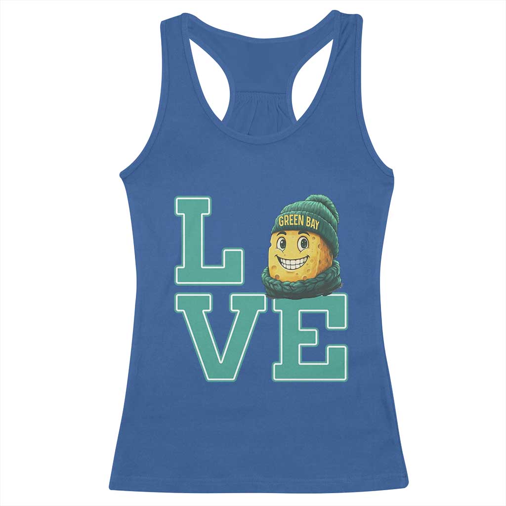 Green Bay Cheesehead Racerback Tank Top Football Fan Supporter Gift Idea - Wonder Print Shop