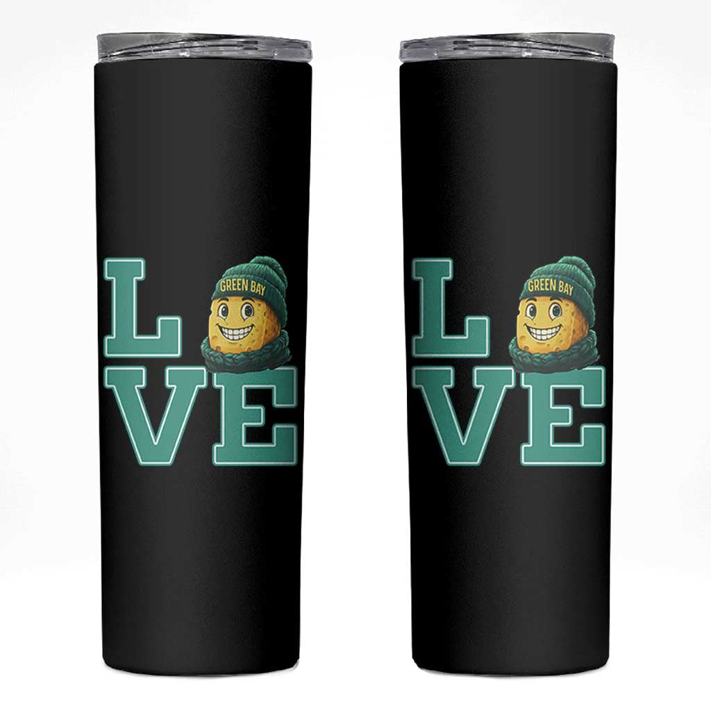 Green Bay Cheesehead Skinny Tumbler Football Fan Supporter Gift Idea - Wonder Print Shop