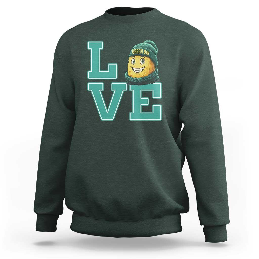 Green Bay Cheesehead Sweatshirt Football Fan Supporter Gift Idea - Wonder Print Shop