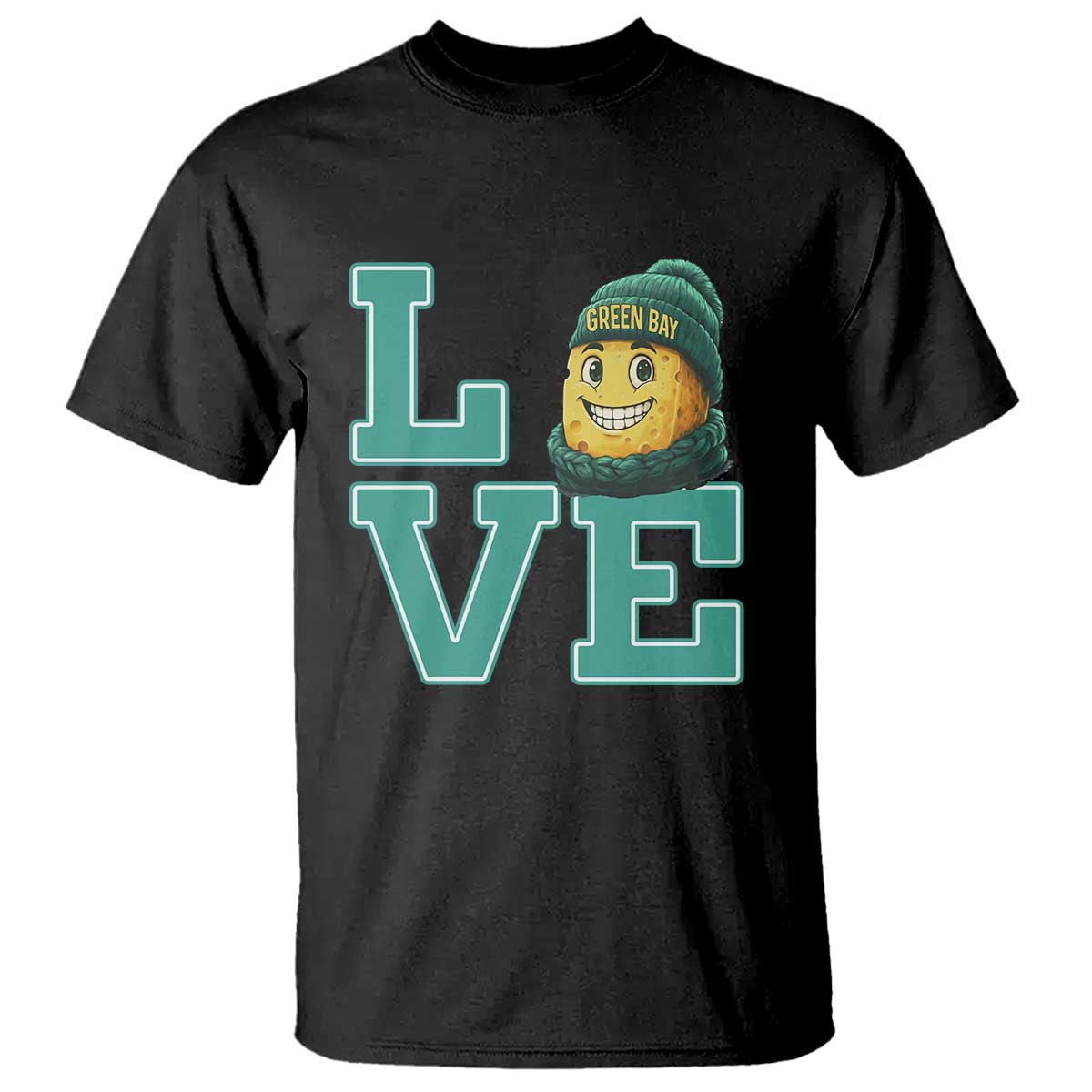 Green Bay Cheesehead T Shirt Football Fan Supporter Gift Idea - Wonder Print Shop