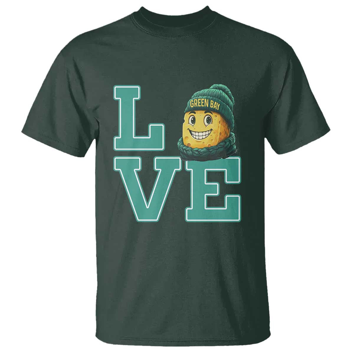 Green Bay Cheesehead T Shirt Football Fan Supporter Gift Idea - Wonder Print Shop