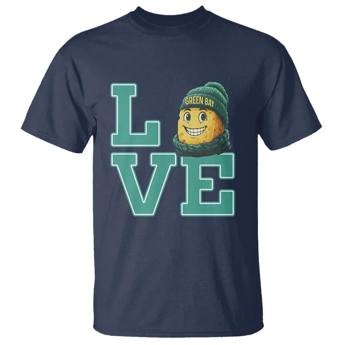 Green Bay Cheesehead T Shirt Football Fan Supporter Gift Idea - Wonder Print Shop