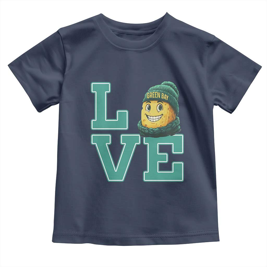 Green Bay Cheesehead Toddler T Shirt Football Fan Supporter Gift Idea - Wonder Print Shop