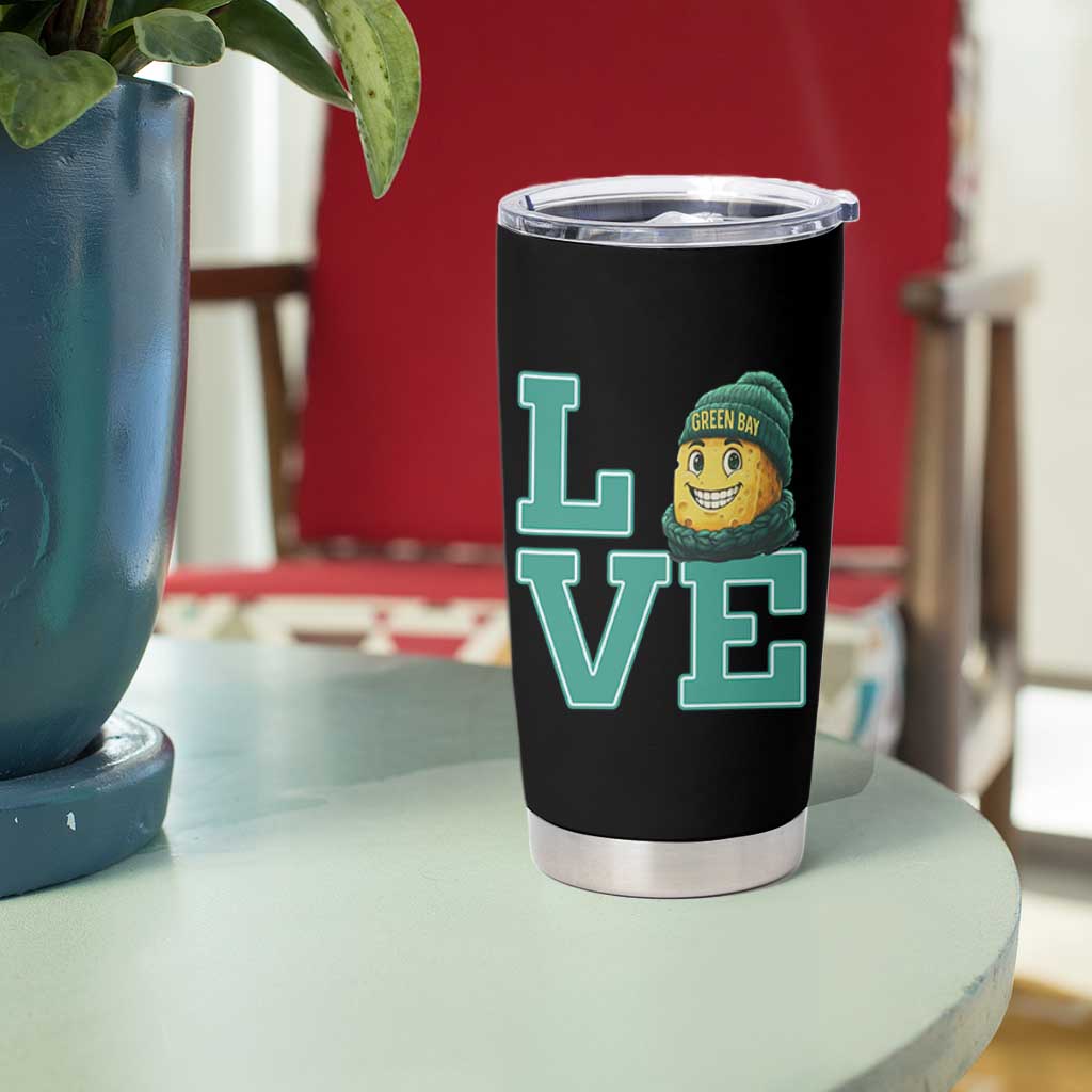 Green Bay Cheesehead Tumbler Cup Football Fan Supporter Gift Idea - Wonder Print Shop
