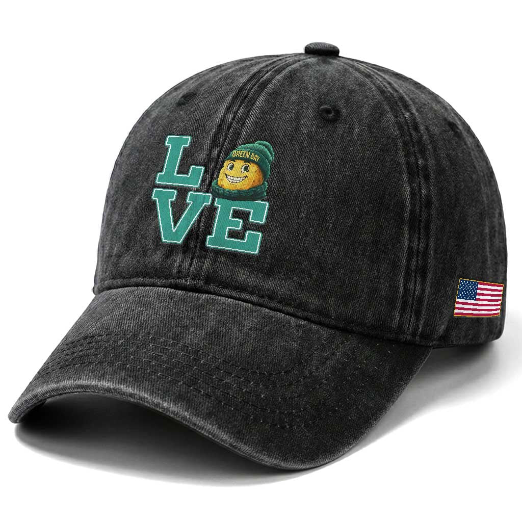 GFF Lover Football Fan Supporter Gift Idea Washed Cotton Baseball Cap