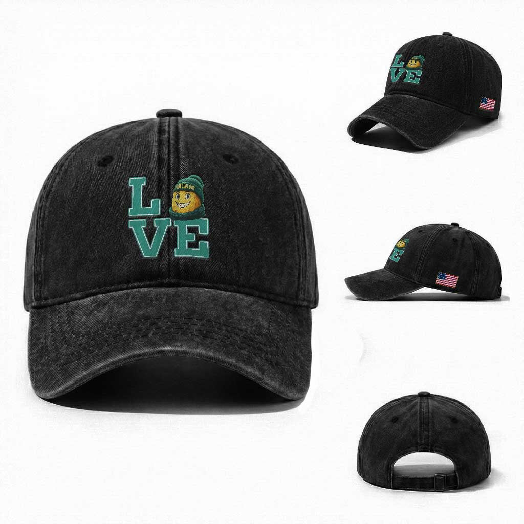 GFF Lover Football Fan Supporter Gift Idea Washed Cotton Baseball Cap