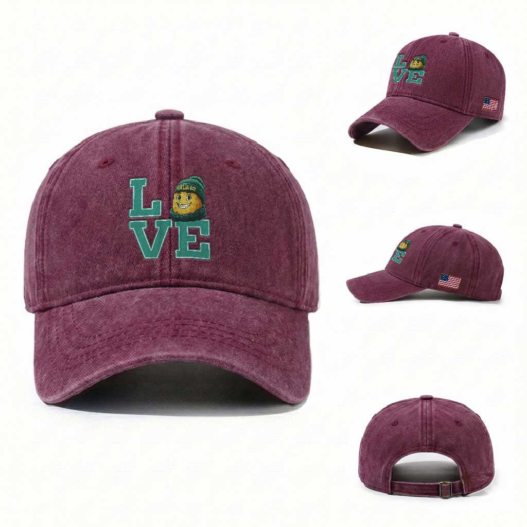 GFF Lover Football Fan Supporter Gift Idea Washed Cotton Baseball Cap
