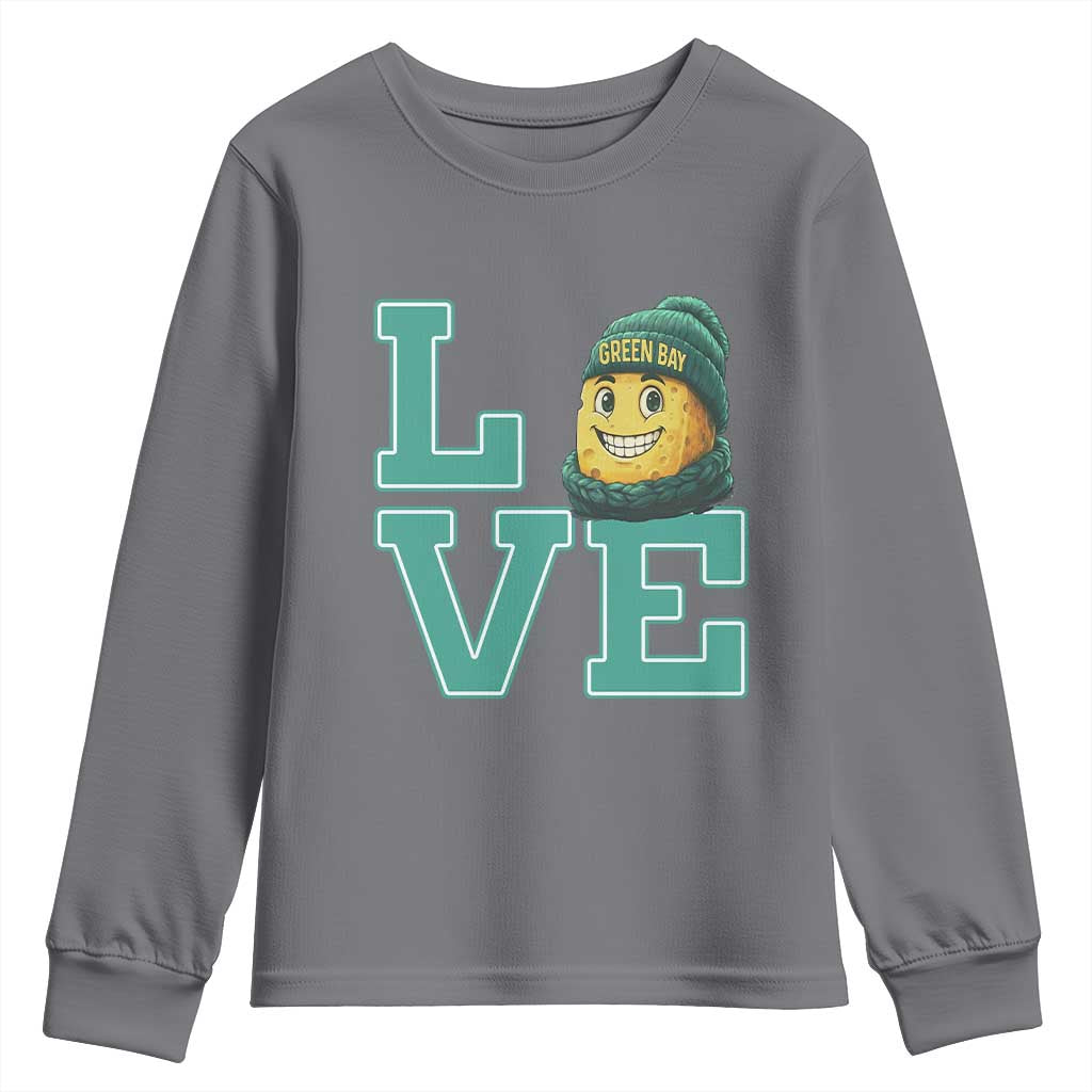 Green Bay Cheesehead Youth Sweatshirt Football Fan Supporter Gift Idea - Wonder Print Shop
