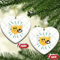 Funny Cheese Head Football Player Sports Gift Idea Ceramic Ornament - Wonder Print Shop