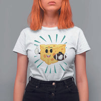 Funny Cheese Head Football Player Sports Gift Idea T Shirt For Women - Wonder Print Shop