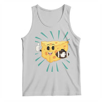 Funny Cheese Head Football Player Sports Gift Idea Tank Top - Wonder Print Shop