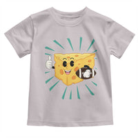 Funny Cheese Head Football Player Sports Gift Idea Toddler T Shirt - Wonder Print Shop