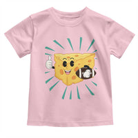 Funny Cheese Head Football Player Sports Gift Idea Toddler T Shirt - Wonder Print Shop