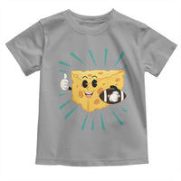 Funny Cheese Head Football Player Sports Gift Idea Toddler T Shirt - Wonder Print Shop